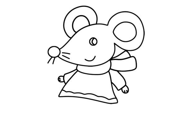 老鼠卡通简笔画图片