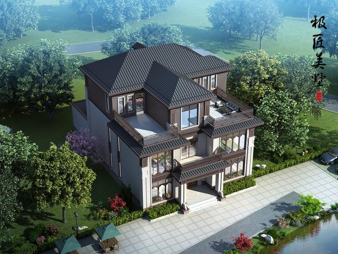中式风格-c4 全套别墅设计图纸 - 乡村住宅在线