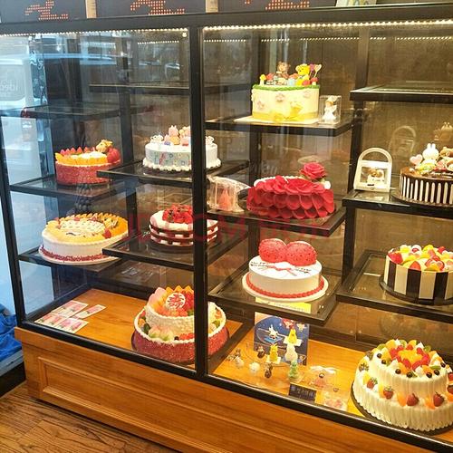天鸣 生日蛋糕模型展示柜蛋糕店样品展柜玻璃货架商用面包柜面包展示