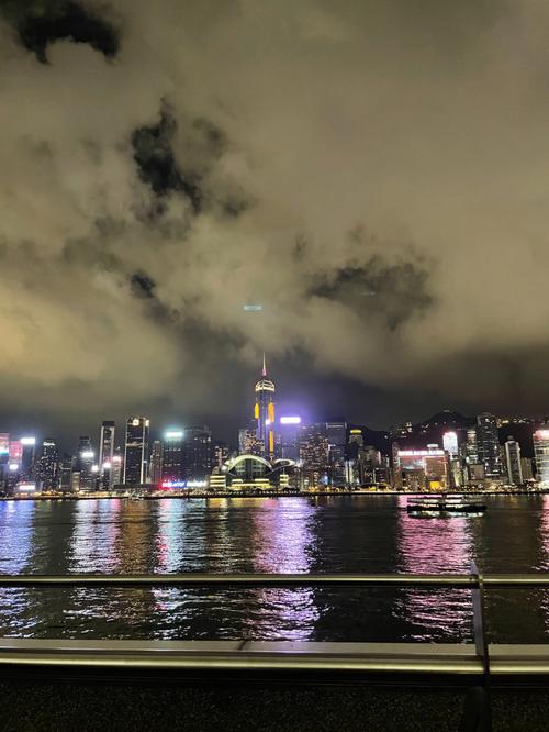 香港维多利亚港夜景感觉很美