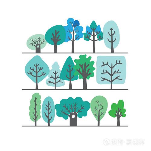 矢量涂鸦树插画-正版商用图片1lyjy7-摄图新视界