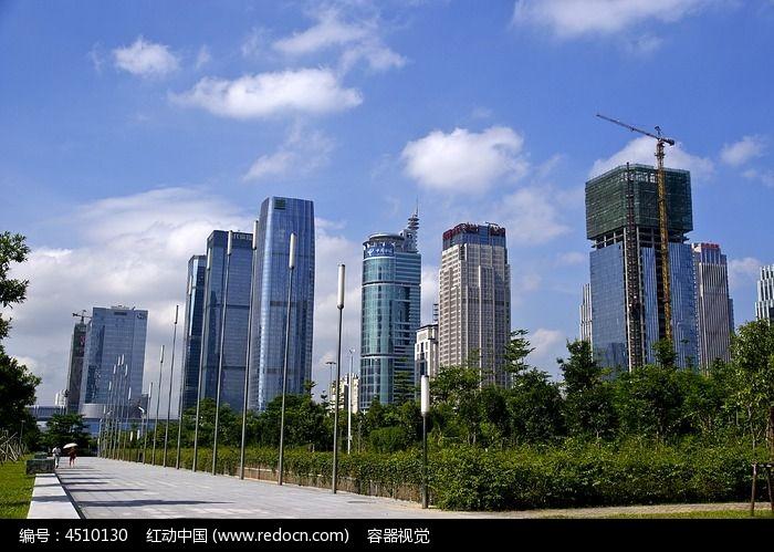高楼林立的深圳城市建筑风光