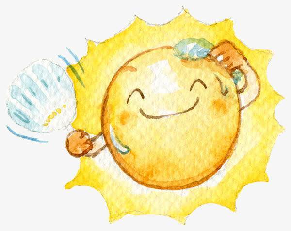 儿童水彩画太阳水彩太阳怎么画
