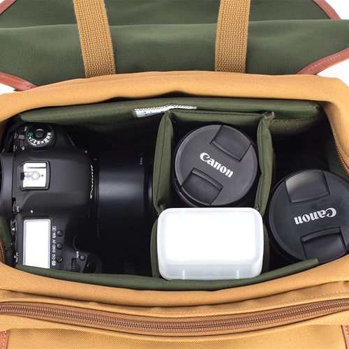 白金汉专业单反单肩摄影包相机大容量防雨帆布摄影包