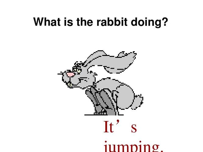 pep小学英语五年级下册unit5第三课时ppt what is the rabbit doing?