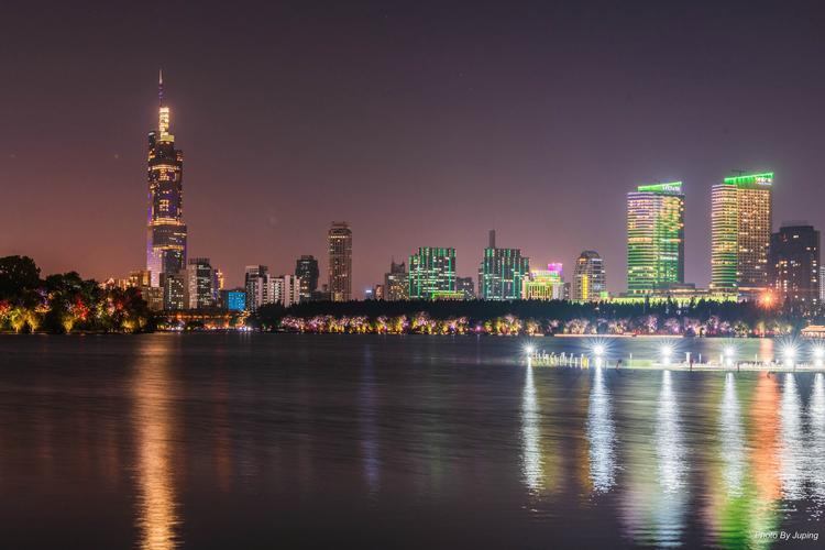 南京玄武湖日落及夜景2020-10-23