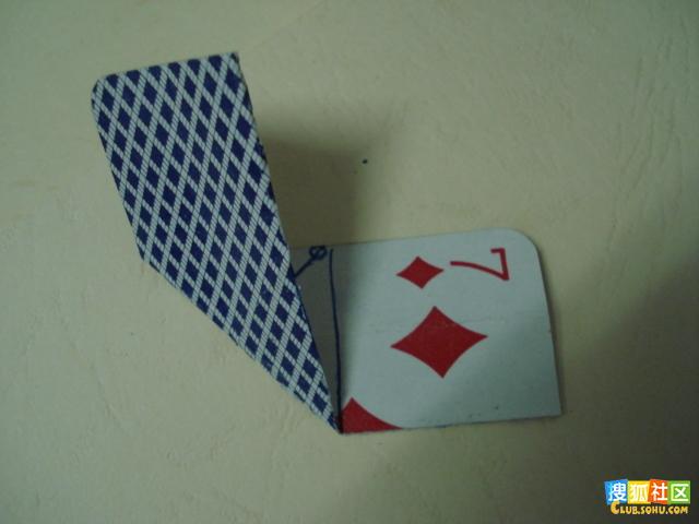 扑克纸盒折法图解