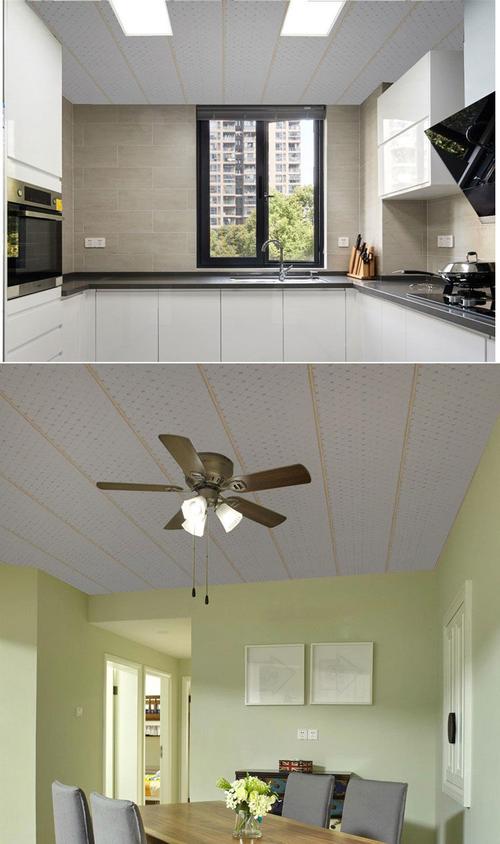 南啵丸pvc塑料扣板吊顶天花板防集成屋顶装饰材料过道客厅卫生间防水