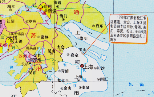 原创江苏省东南部的10个县1年之内为何都划给了上海市