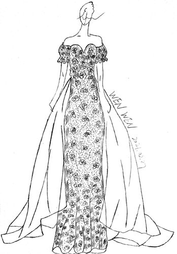 婚纱礼服设计手稿