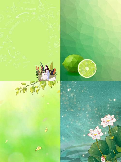 绿色系背景图片分享丨小清新图片