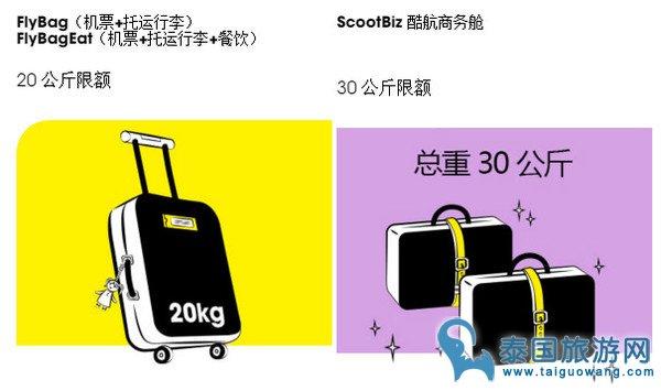 泰国鸟航/亚航/酷航等航空公司随身携带行李,托运行李规定