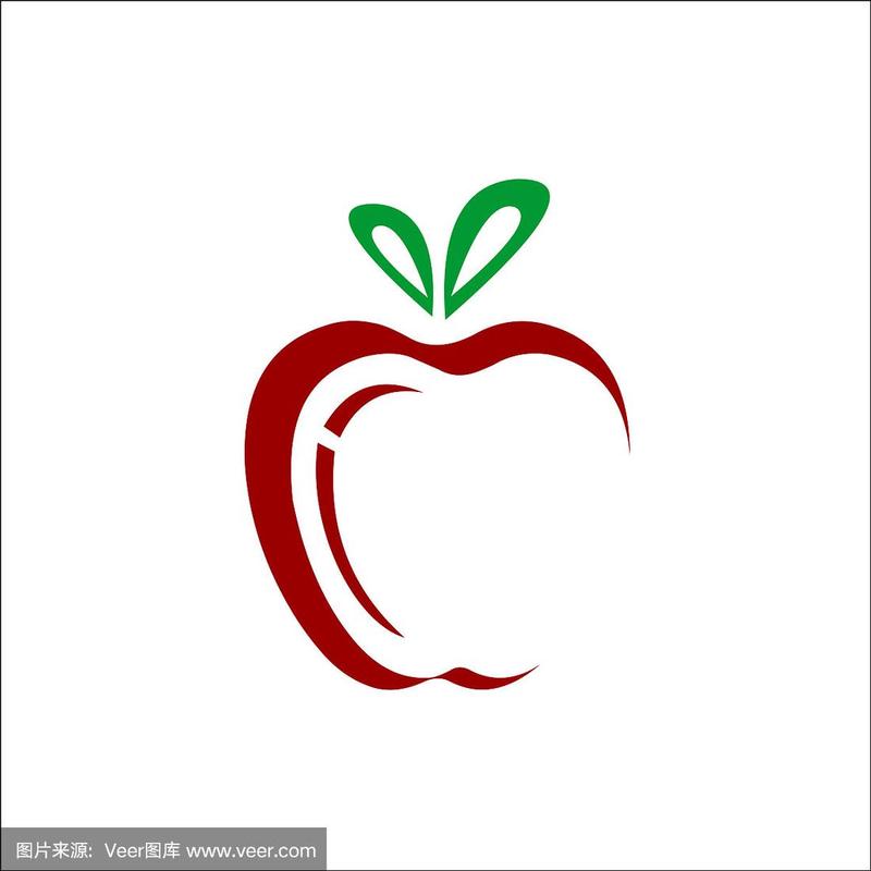 苹果符号抽象logo