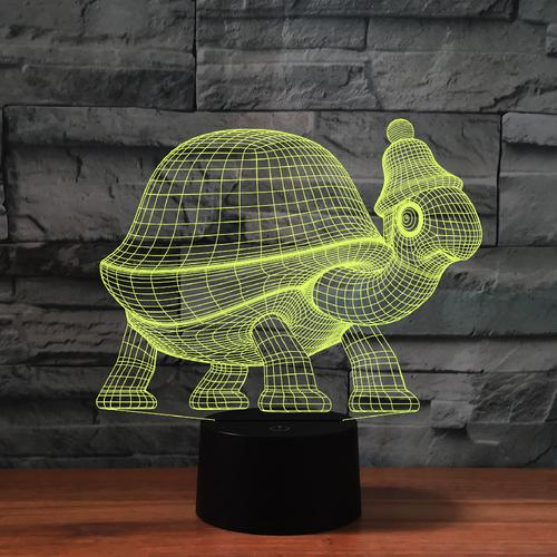 跨境热销海洋生物led灯 卧室氛围海龟充电小夜灯 3d