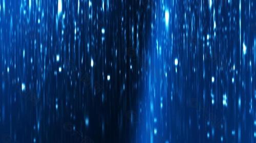 炫彩天空蓝白光粒子雨动态视频素材视频音效素材免费下载(图片编号