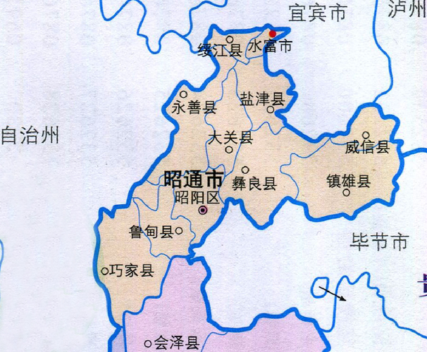 昭通11区县人口一览昭阳区94万水富市11万