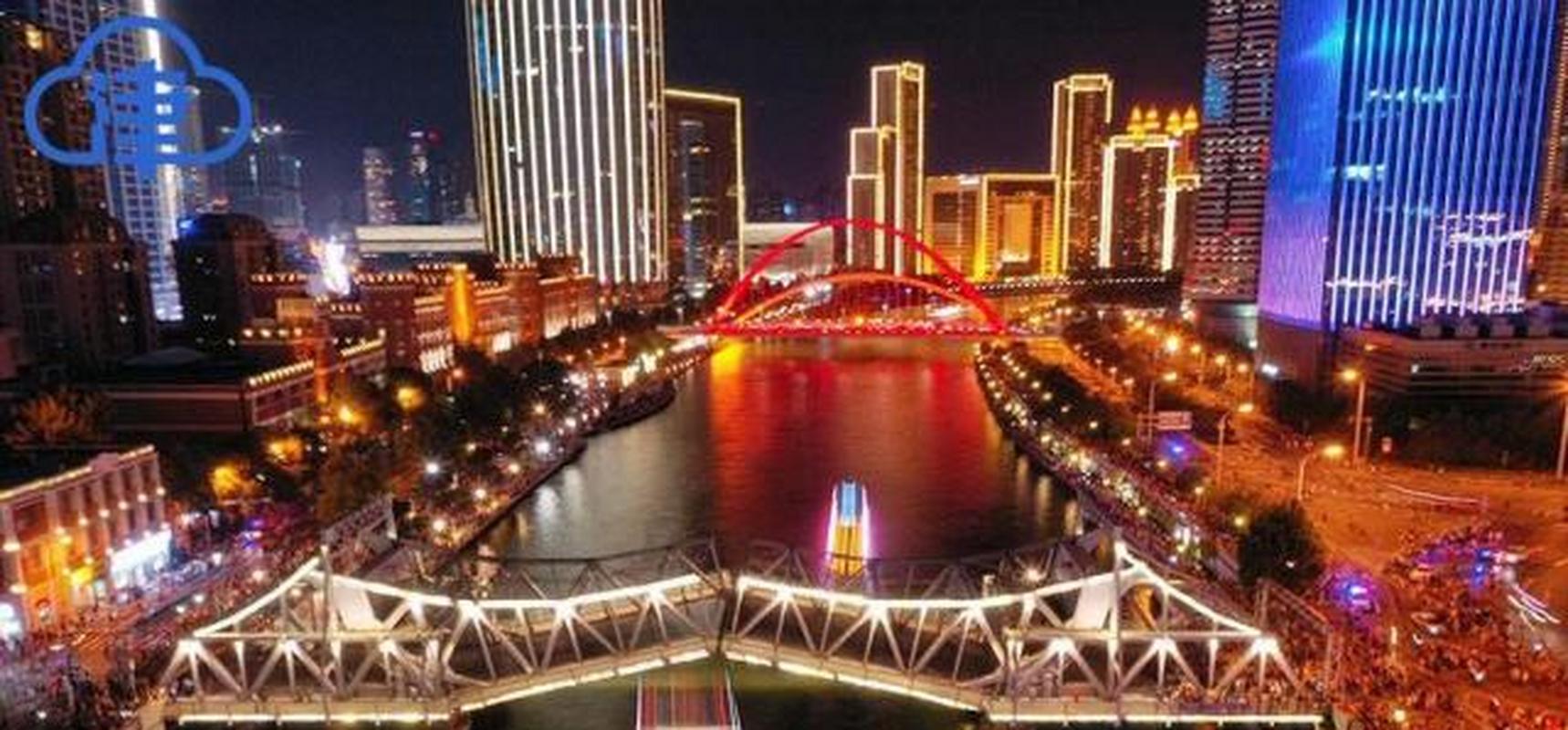 天津解放桥优雅开启:不能错过的海河美景![笑哭]