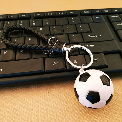 蓝白足球创意足球钥匙扣立体挂件小足球联赛纪念品小礼物挂件