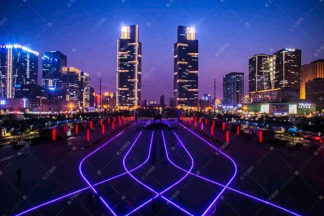 郑州城市夜景图片高清