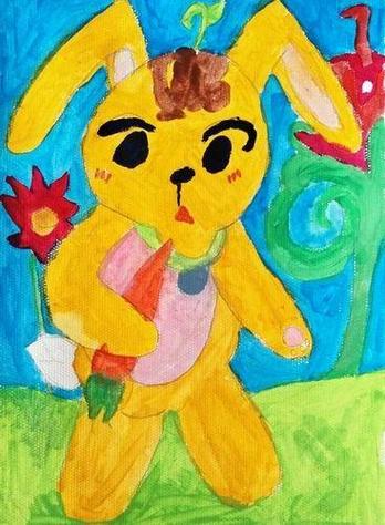 水粉的兔子简笔画大全(水粉简笔画小动物兔子) -【爱个性】