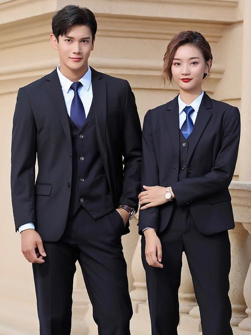 保罗西服套装女韩版销售工作服男女女同公务员职业装职业女裤套装