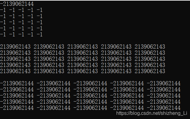 c/c  中使用函数memset对int型数组赋值(0,-1,max,min)_阿正的梦工坊