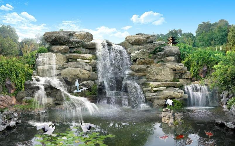 四川假山瀑布的制作方法及要点-四川艺源园林景观工程有限公司