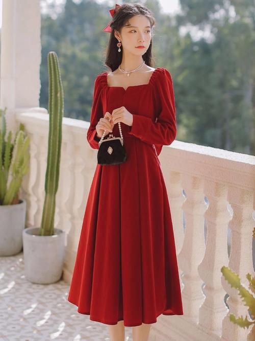 设计感敬酒服在逃公主红裙子平时可穿的弟弟结婚姐姐衣服便装秋季