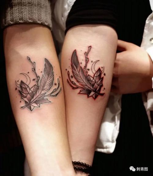 纹身手稿 情侣纹身 小清新系列 情侣纹身集 纹身图案 纹身素材-水花兰