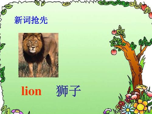 新词抢先 lion 狮子