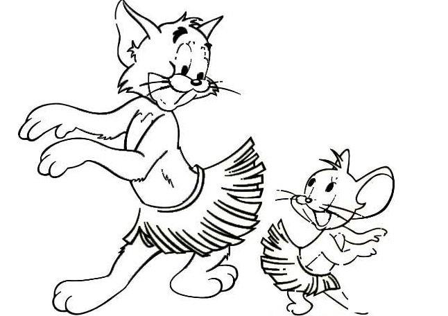 猫和老鼠的简笔画卡通人物图片猫和老鼠简笔画