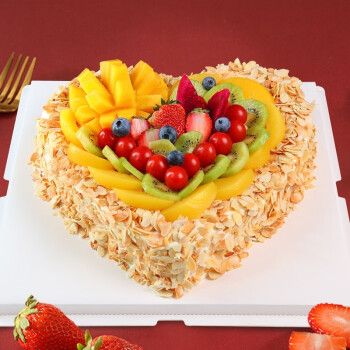 爱心水果蛋糕 10英寸1200g