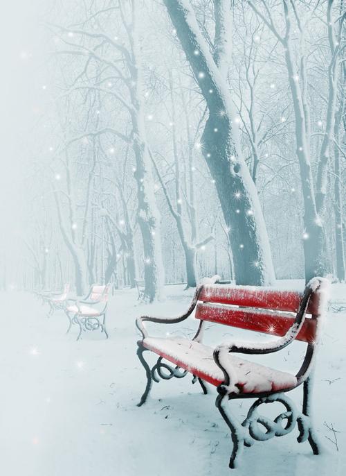 唯美浪漫雪景图片
