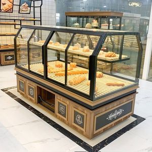 便利商务双层蛋糕展示柜小型迷你面包时尚置物食堂冬季布景自助餐