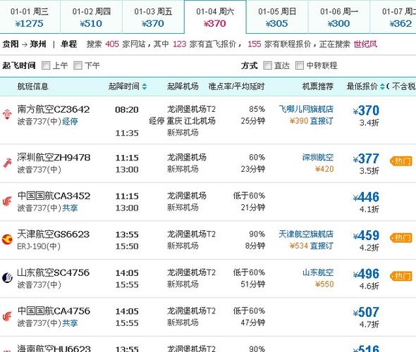 贵阳到新郑的飞机票价格,从贵阳到郑州的飞机票要多少钱呀