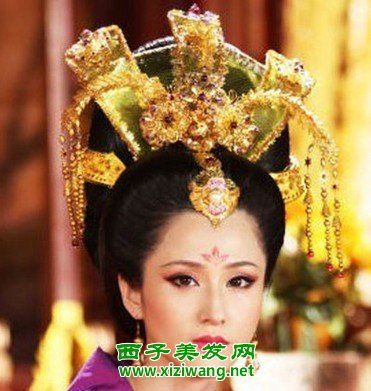 唐朝女子发型图片 唐朝贵妃发型造型图片(4)