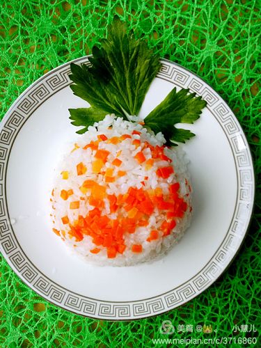 胡萝卜蒸米饭