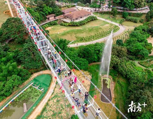 广州第一座森林玻璃桥五一迎客