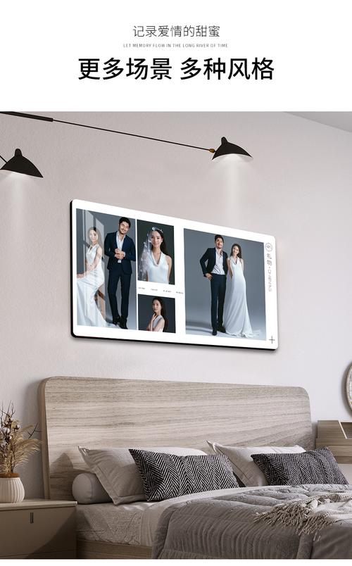 嘉桔水晶婚纱照相框放大挂墙洗照片做成结婚照卧室大尺寸婚纱画框定制