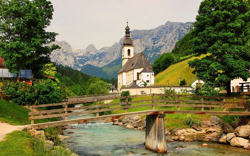 唯美欧洲小镇自然风景