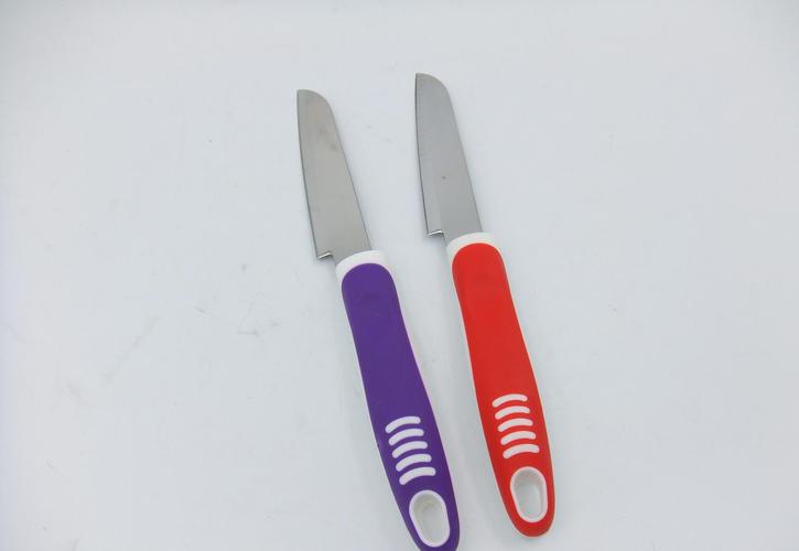 厨房小工具 不锈钢水果刀 硅胶水果刀不锈钢厨房用品