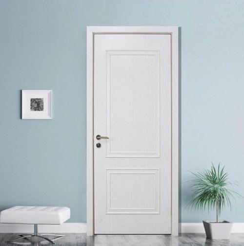 地中海风格白色木门装修效果图 白色平开门效果图