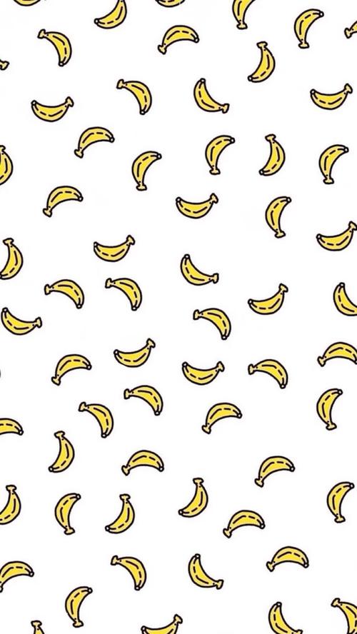 卡通壁纸 香蕉平铺