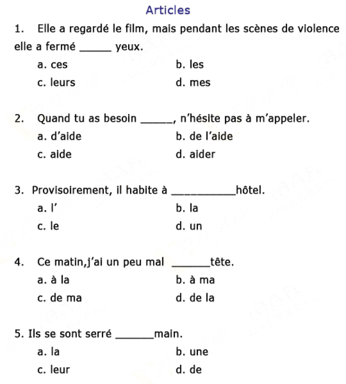 托业考试语法词汇测试练习(4)
