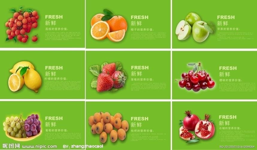 水果牌超市水果区标识牌水果介绍新鲜水果图片