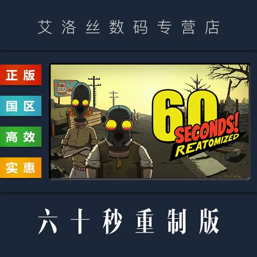 pc中文正版 steam平台 国区 游戏 六十秒重制版 60 seconds re