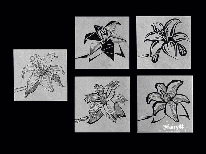 图案设计花卉叶子变形