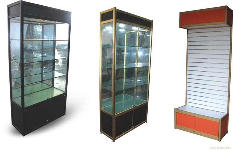 济南各种高低玻璃展示柜,货架批量出租品种齐全