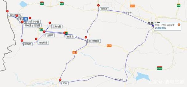 新源县-那拉提草原段向南行-独库公路那拉提草原至库车段-216国道-铁