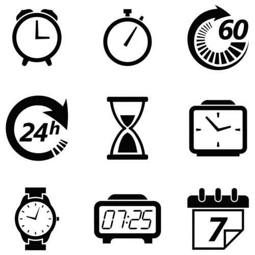 时间时钟图标集设计元素素材免费下载(图片编号:8601196)-六图网